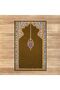 Digital Printed Washable Gift Prayer Prayer Rug Carpet, V-SECCADE-18-BROWN,