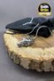 Stainless Steel Medallion Wolf Head Figure Silver Color Glossy Non-Tarnish Steel Pendant Unisex Necklace