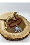 Handmade Trowel Necklace Adjustable Macrame Elevator Necklace with Steel Elephant Figure Non-Tarnish Steel Necklace - 6