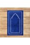 Digital Printed Washable Gift Prayer Rug Rug 11 Blue