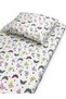 Cotton Baby And Child Elastic Sheet And Pillow Case 80x160 Pink Gray Butterflies