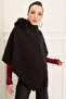 Woman's Black Fur Poncho 70541.. - 2