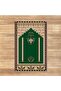 Digital Printed Washable Gift Prayer Rug Carpet, V-SECCADE-31-GREEN, - 2