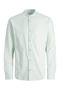 Linen blend judge collar sea green men's shirt jjesummer band linen blend 12248385
