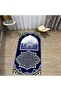 Digital Printed Washable Gift Prayer Prayer Rug Carpet, V-SECCADE-35-BLUE - 2