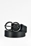 Women's Black Belt 3 CM 1stClass Buckle Quality Trousers, Sweaters, Shirts Belt