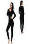 Women's Black Large Size Thermal Underwear Set, Pack of 2 - 2