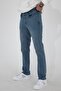 Men's Washed Blue Regular Fit Comfortable Stretchy Stretch Fabric Denim Jeans Trousers HLTHE003001 - 4