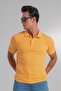 Men's Orange Regular Fit Short Sleeve 100% Cotton Polo Neck T-Shirt Hlthe012001