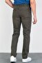 Men's Pine Green Regular Fit Lycra Pipe Leg Comfortable Cut Jean Denim Trousers Hlthe001915 - 3