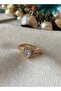 Adjustable Gold Zircon Stone P*Ndora Model Ring