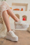 White Bridal Shoes - 7cm Platform Sole