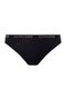 Women's Black Thick Edged Elastic Bikini Bottom - 3