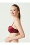 - Women's Burgundy Strapless Double Supported Bra 66149 - 2
