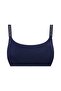 Women's Navy Blue Thin Strap Bikini Top