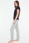 - Women's Navy Blue Round Neck Pajamas Set 3849 - 2