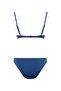 Women's Navy Blue Bikini Set - 4