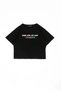 Black Crop Top - Apocalypse Printed