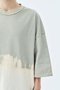 COLOR TRANSITION OVERSIZE T-SHIRT-MINK - 3