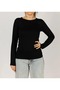 Women's Long Sleeve Stretch Fabric Stretchy Round Neck Crew neck (4-Pack) - 6