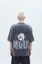PRINTED OVERSIZE T-SHIRT-DARK SMOKE - 4