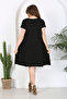 Women's Black Brown Leopard Pattern Bag Pocket Detail One Size Loose Viscose Dress - 6