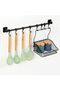 Screwless Mounting Wall Rail 8 Hangers (45 cm) and Basket 20 cm - 6