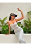 Gray Rope Strap Camisole Long Tight Dress 27133 - 3