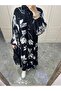 Viscose Cotton Black Dress - 2