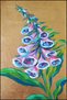 Evil Eye Blue Flower Themed Woven Base Washable Carpet Miravip8767