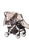 Double Zipper Ultra Luxury Baby Stroller Rain Cover Black (COMPATIBLE WITH ALL BABY CARS) - 2