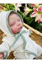 Newborn Muslin 3-Piece - Kimono Lace-up Wrap Cotton Bodysuit Set (WITH GLOVES GIFT)