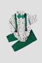 Baby Set Bodysuit, Shirt, Pants, Bow Tie and Slopet Adjustable 100% Cotton