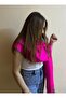 Women's Winter Double Sided Plain and Herringbone Patterned Tassel Scarf - Shawl - Women's Day Gift - 3
