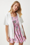 Women's White Stylish Buttoned Seasonal Knitwear Cardigan Ow00043 - 8