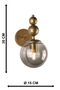 2 Pieces of Endless Sconces in Antique Smoked Glass, Modern Decorative Sconces, Wall Lighting, Living Room, Bedroom and Hallway Lighting - 5