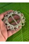 DIAMETER 7 CM PLASTIC SILVER Bag BAG BUCKLE Belt BUCKLE - 3