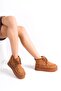 Women's Hugo Lace-Up Thick Sole Suede Mini Boots with Fur Inside - 3