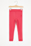 Pink Heart Embroidered Plush Girls' Tights 17089