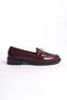 Women's Special Design Metal Buckle Detailed Patent Leather Loafer Shoes - 3