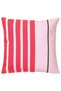 Decorative 4 Pieces Funkön Red-pink Striped 100% Cotton 50x50 Cm Throw Pillow/Cushion Cover - 2