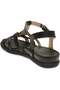 22309 Lupin-G Black Women's Comfort Leather Sandals - 3