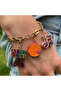 Gold Glitter Basketball Charm - 2