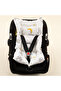 Muslin Reversible Stroller Cover and Cushion - Dark Grey Knit - Grey Rabbit - 3