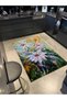 Mixed Color Floral Patterned Decorative and Woven Base Washable Carpet Miravip8834 - 2