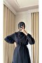 Hijab Wrap - Waist Belted Dress - 3