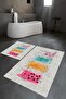 Digital Printed Non-Slip Washable Cat Pattern Double Bathroom Set Toilet Seat Set - 3