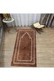 Digital Printed Washable Gift Prayer Prayer Rug Carpet, V-SECCADE-11-BROWN, - 2