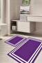 Framed Non-Slip Base Washable Set of 2 Bathroom Carpet Mat Toilet Set Kt-Kzht-543