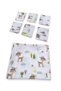 110x110cm Muslin Cloth Cover Blanket Swaddle and 6 Mouth Wiping Cloths Karaca Patterned